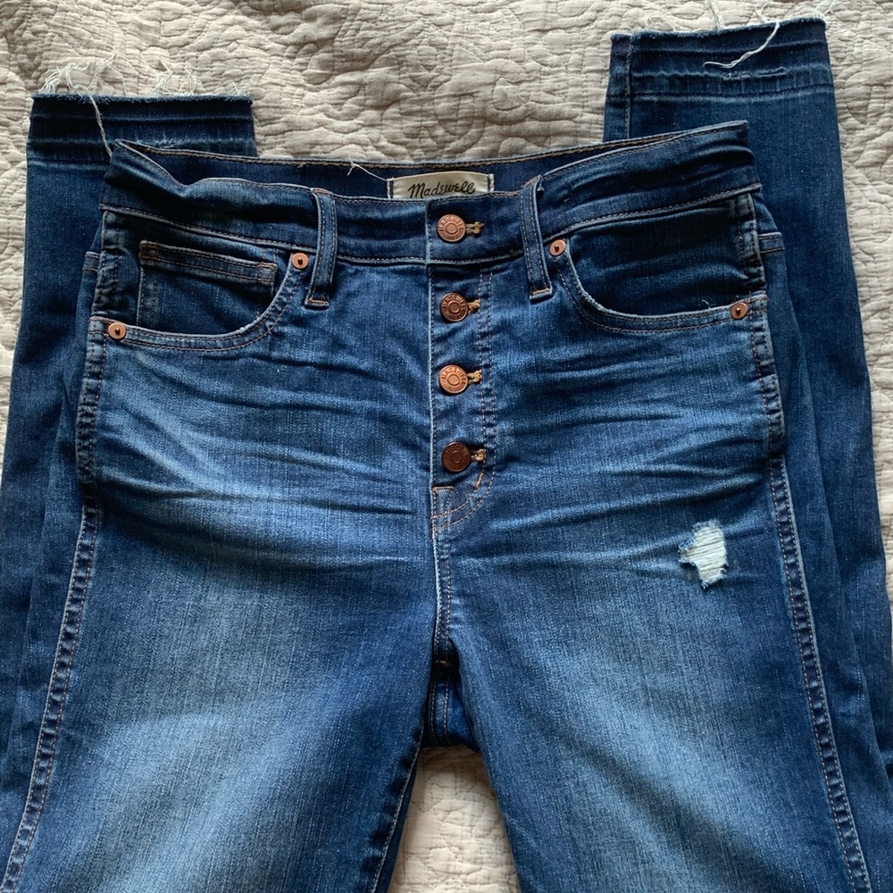 Madewell 10” high rise skinny jeans